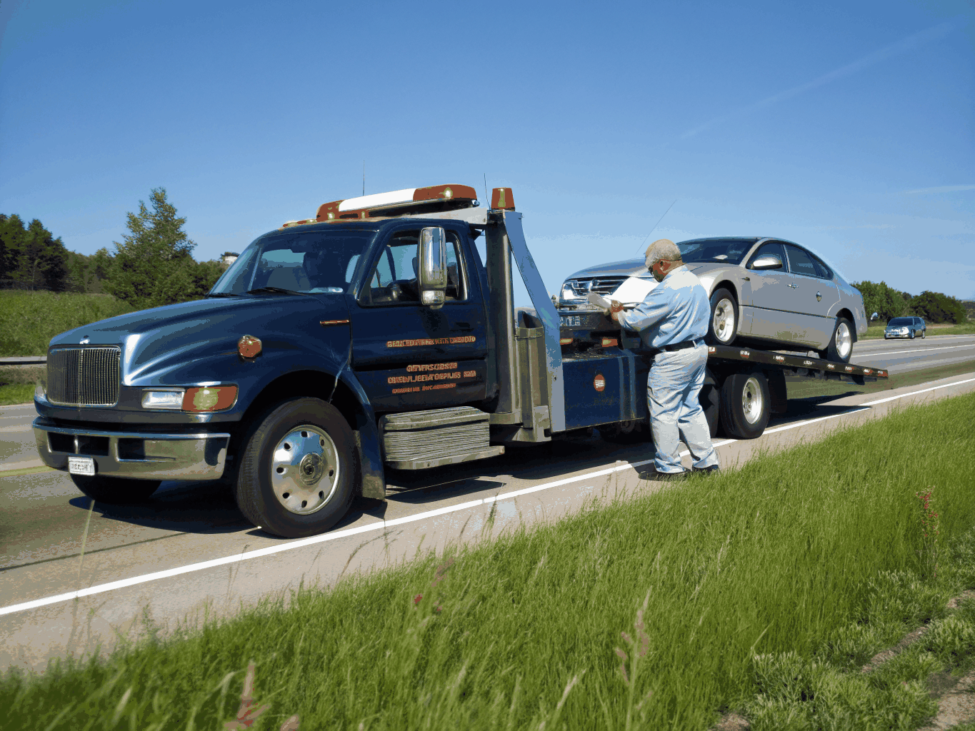 Route 64 Towing flatbed unit operating in Portsmouth VA