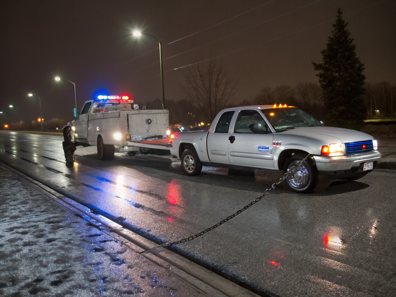 Tow truck on duty serving Suffolk Virginia routes
